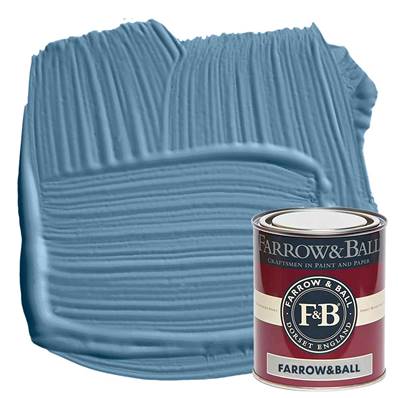 Farrow & Ball - Estate Eggshell - Peinture Satinée - 237 Cook's Blue - 750 ml