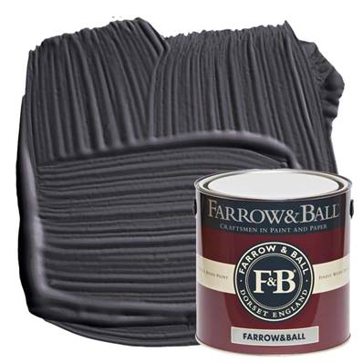 Farrow & Ball - Estate Eggshell - Peinture Satinée - 294 Paean Black - 2,5 Litres