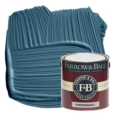 Farrow & Ball - Modern Eggshell - Peinture Sol - 281 Stiffkey Blue - 2,5 Litres