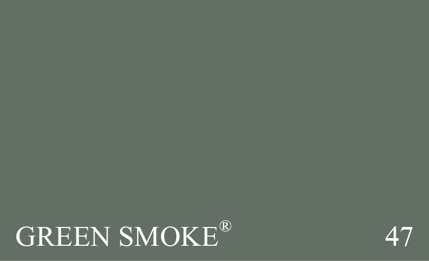 Couleur Peinture Farrow & Ball 47 Green Smoke : Une couleur vert/bleu/gris populaire dans la deuxime moiti du XIXme sicle.