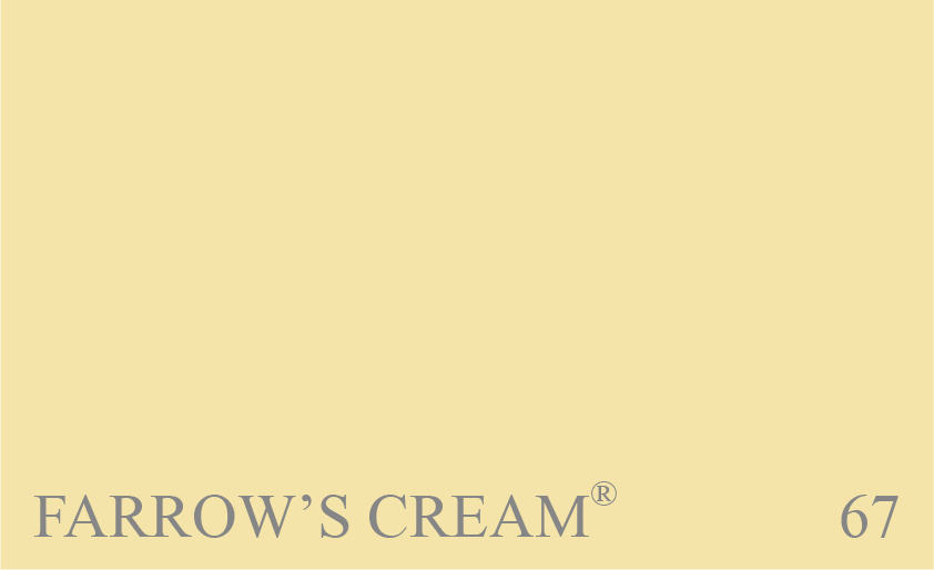 Couleur 67 Farrows Cream : La couleur crme dorigine de Farrow & Ball.