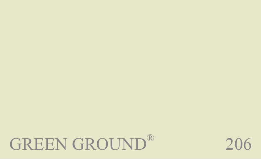 Couleur 206 Green Ground : Lune de nos couleurs de fond pour papier peint, base sur le no. 32 Cooking Apple Green.