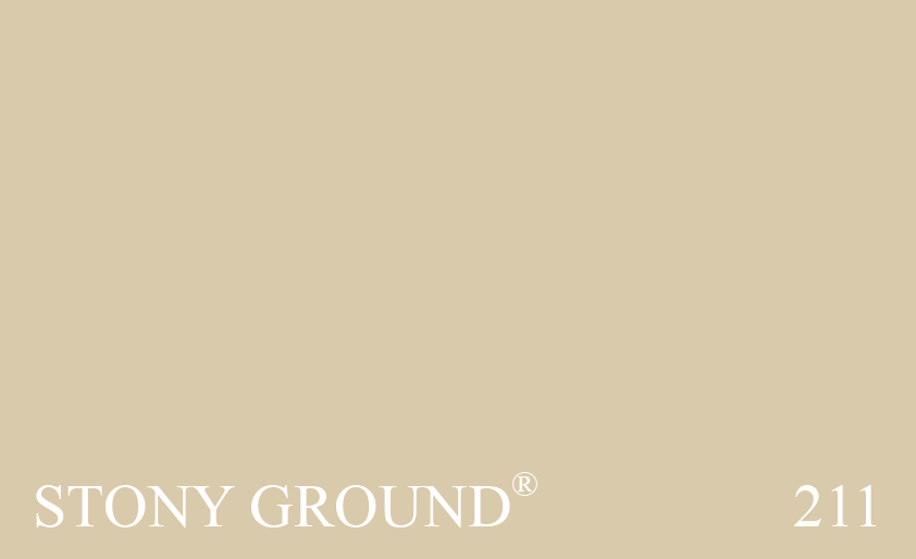 Couleur Peinture Farrow & Ball 211 Stony Ground : Un beige utilis comme fond pour nos papiers peints.