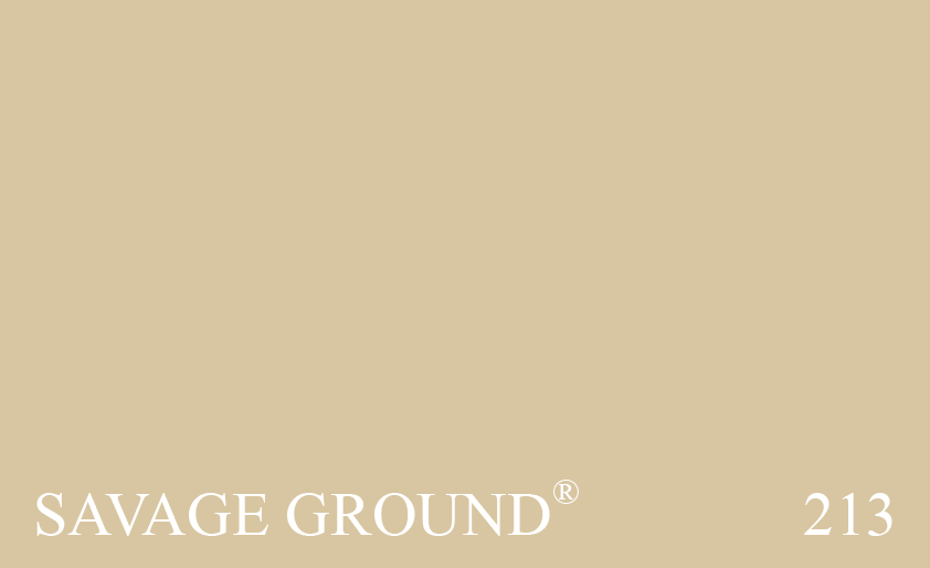 Couleur Peinture Farrow & Ball 213 Savage Ground : Une des couleurs de fond pour papier peint favorites de Dennis Savage, imprimeur  la planche par excellence.