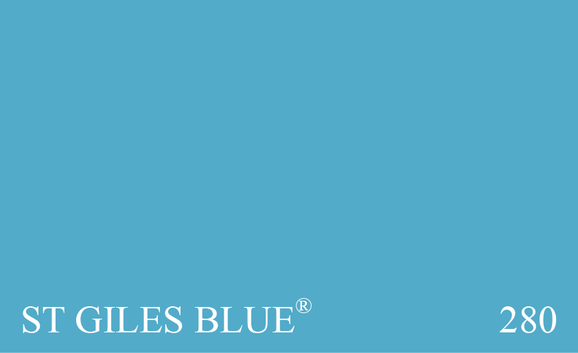 Couleur Peinture Farrow & Ball 280 St Giles Blue : Un bleu puissant et pur que lon retrouve  lorigine dans le hall dune demeure datant du 17ime sicle, St Giles House,  Wimborne St Giles.