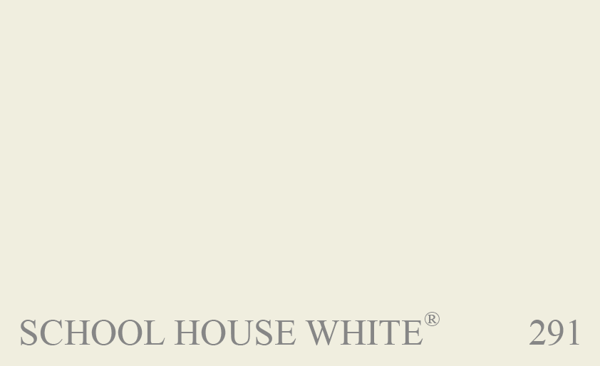Couleur 291 School House White : Le plus lger du groupe, notamment Shadows white, shaded white et drop cloth, ce blanc doux rappelle la couleur utilise dans les coles.