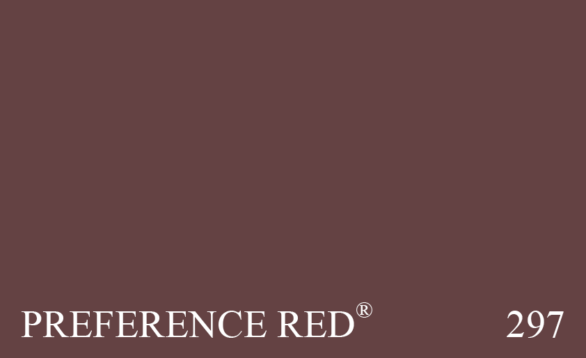 Couleur Peinture Farrow & Ball 297 Preference Red : Notre rouge le plus riche le plus profond, cette couleur baroque est nomme en l'honneur de notre nom commercial d'origine. le rouge prfr des maisons modernes
