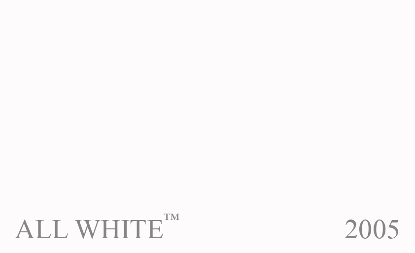 Couleur Peinture Farrow & Ball 2005 All White : Couleur neutre. Un blanc vif contenant uniquement des pigments blancs de tons diffrents.